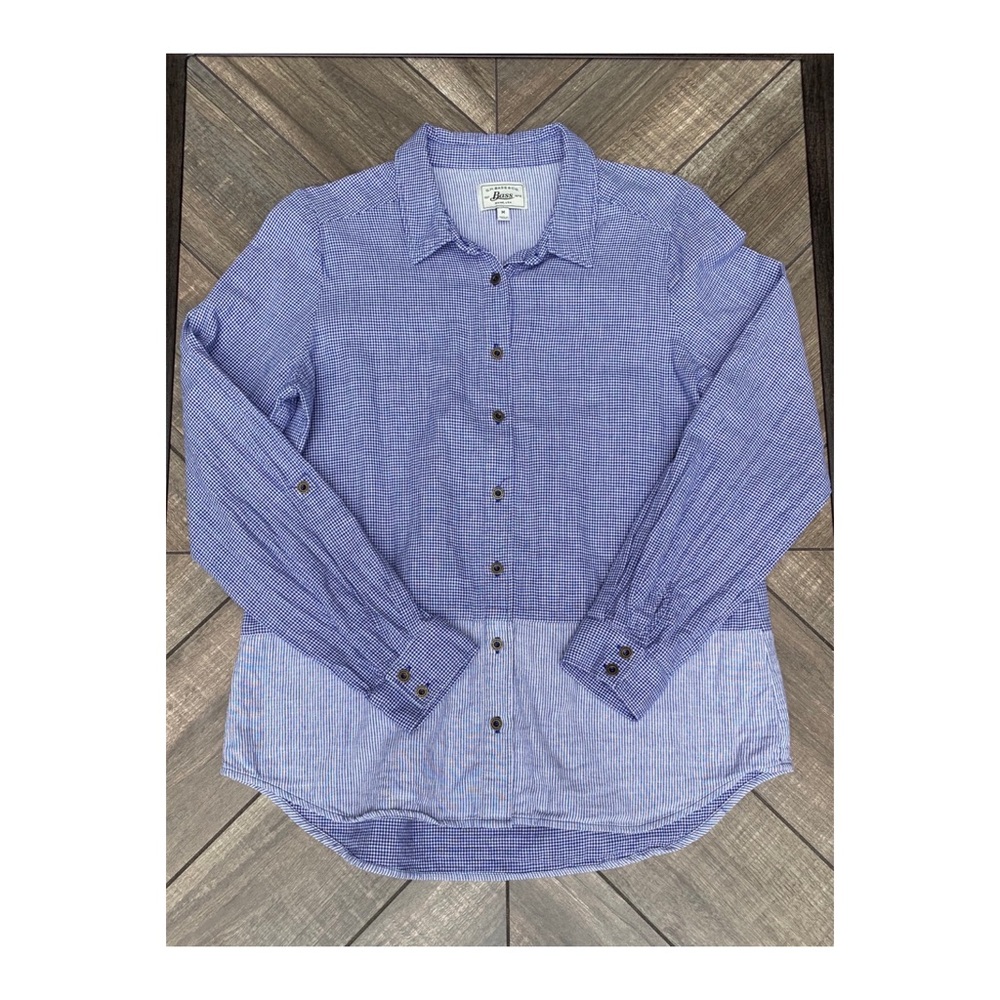 Bass Gingham/seersucker Button up M